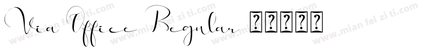 Via Office Regular字体转换